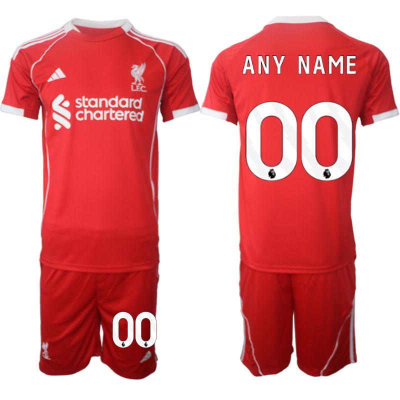 Men 2025-2026 Season Club Liverpool home red customized Soccer Jersey
